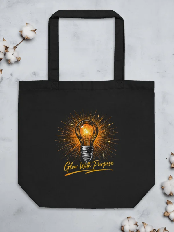 Glow With Purpose Motivational Tote Bag product image (3)