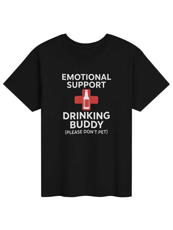 Emotional Support Drinking Buddy Shirt – Funny Beer Lover Graphic T-Shirt product image (8)