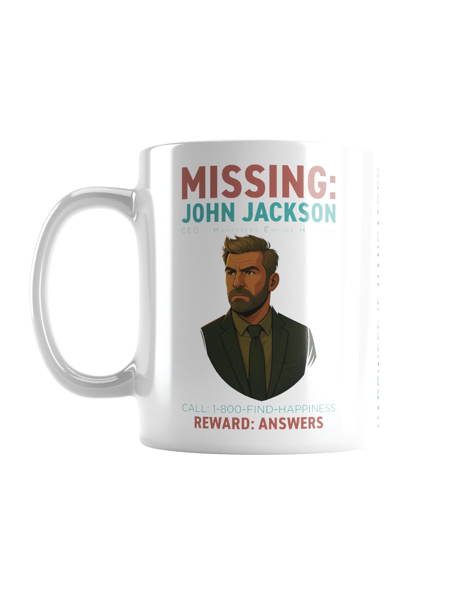 “Missing John Jackson” Glossy Mug product image (2)