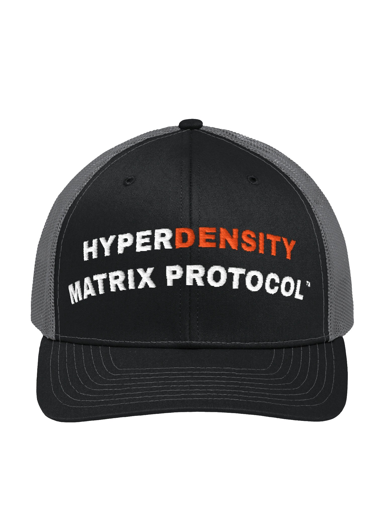 Hyperdensity Matrix Protocol™ Arched Logo Trucker Hat (Orange) product image (1)