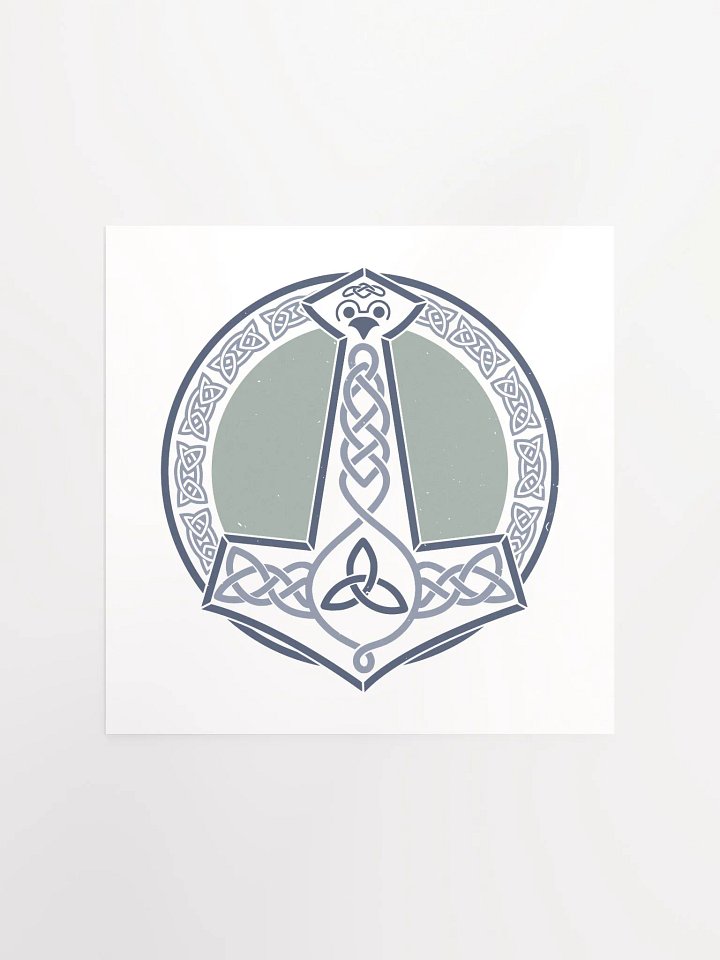 Blue Mjölnir Poster product image (1)