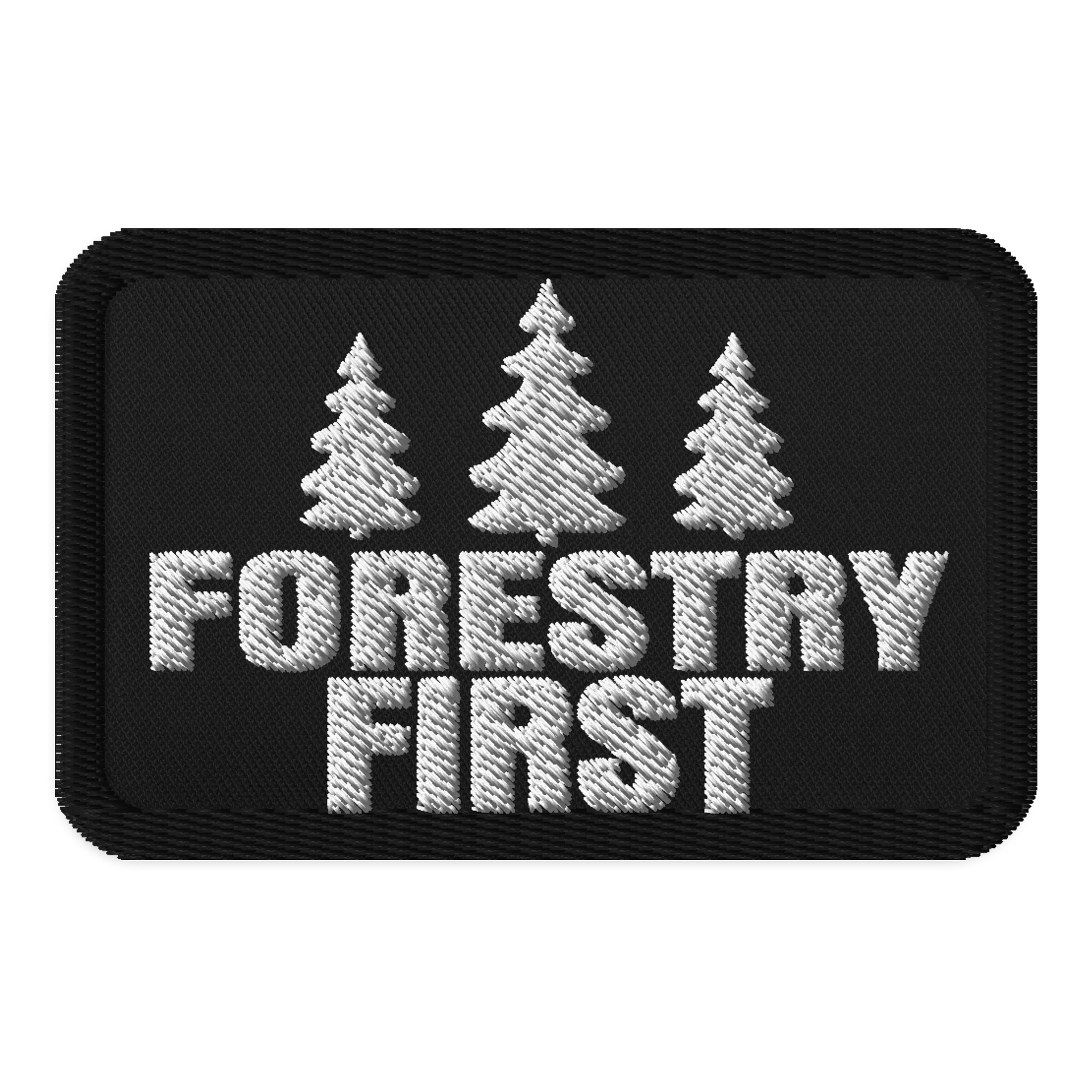 Forestry First — Pine Embroidered Patch product image (1)
