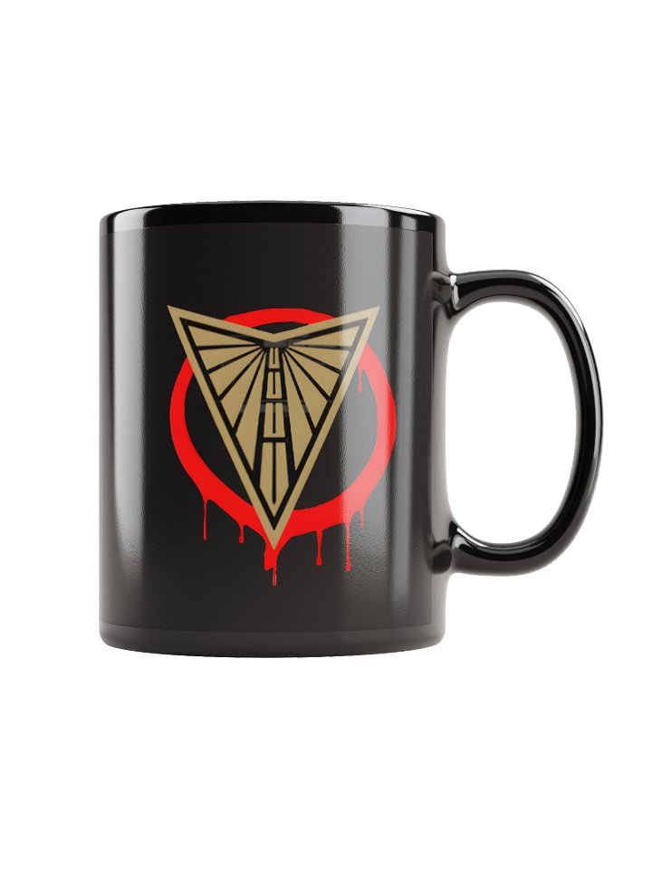 "V" for Valkyries Black Coffee Mug product image (1)