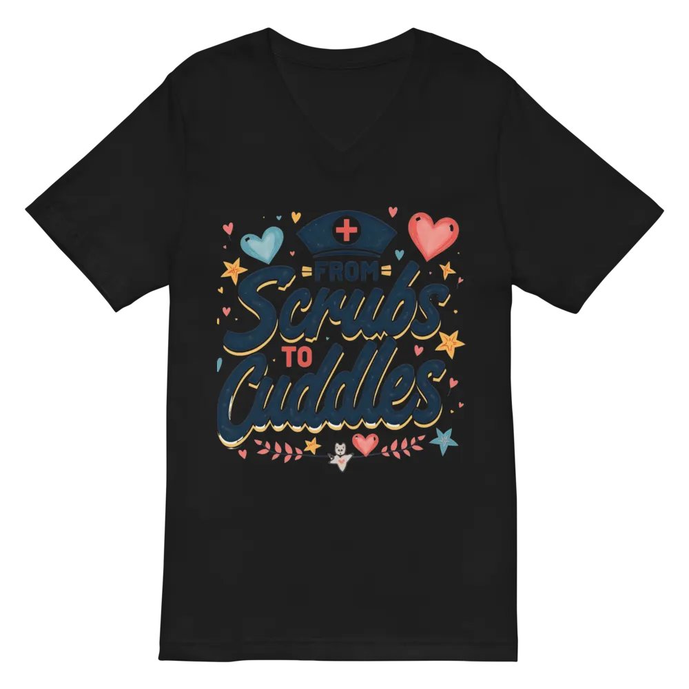 from Scrubs to Cuddles V-Neck Tee product image (3)