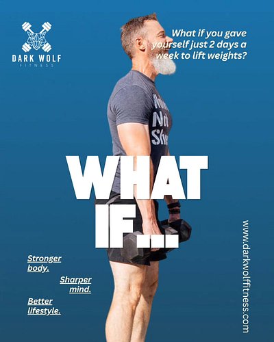 What if you gave yourself just 2 days a week to lift weights?

Not every day.
Not perfect.
Just 2 intentional workouts a week...