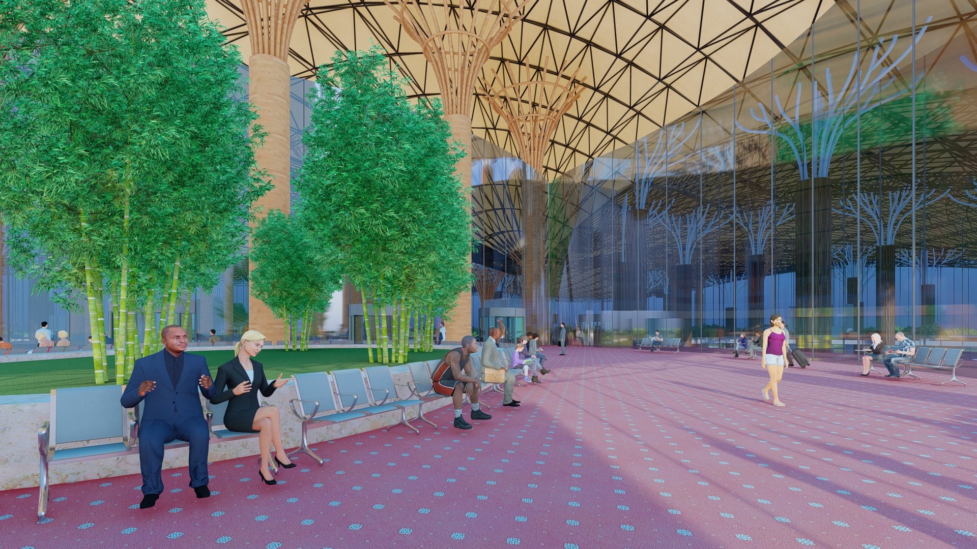 Airport Terminal 3D Model + AutoCAD Plan Bundle product image (8)