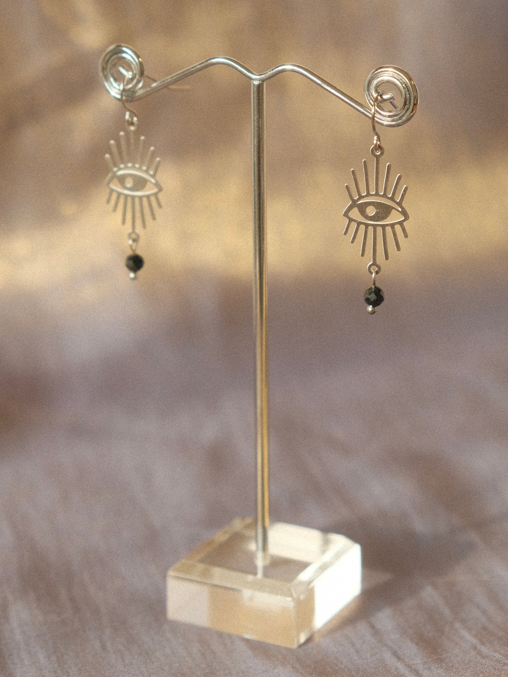 Tourmaline Eyes Open Earrings product image (5)