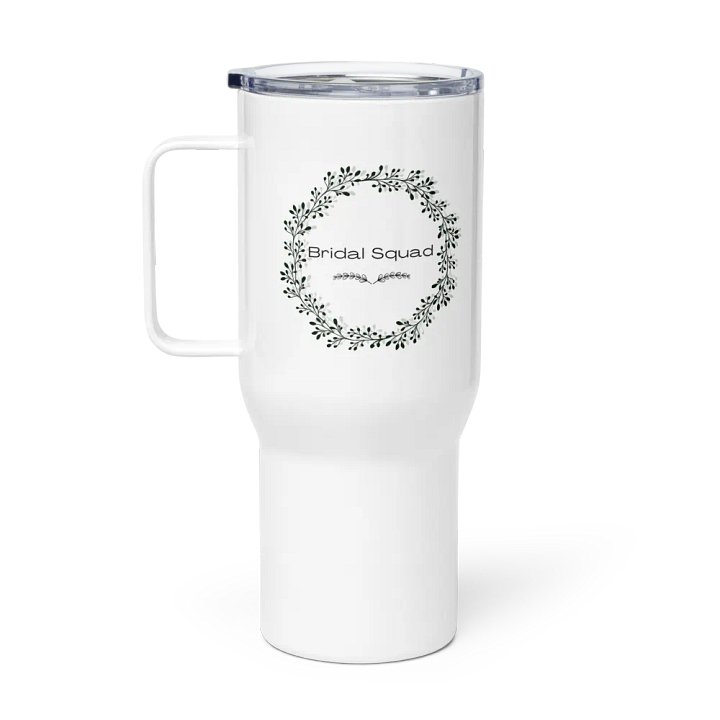 Bridal Squad 011 B&W Wreath Travel Mug product image (1)