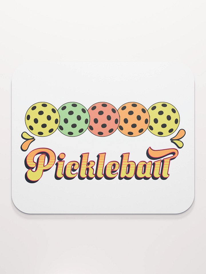 Pickleball Five Ball Row Fun Mouse Pad product image (2)