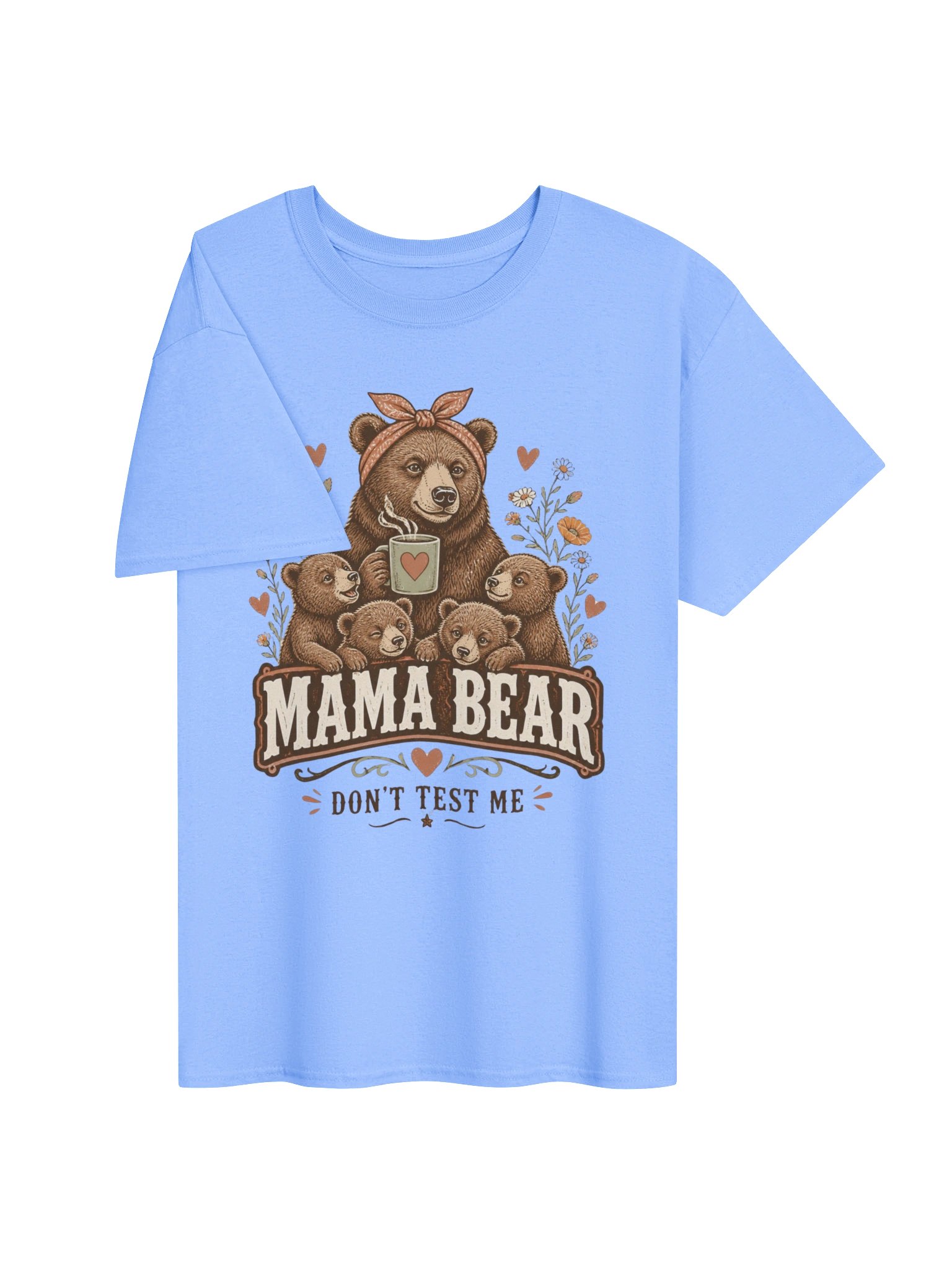 Mama Bear Shirt, Funny Mom Tee, Mother’s Day Gift, Coffee Mom Sweatshirt, Don’t Test Me Mom Shirt product image (29)