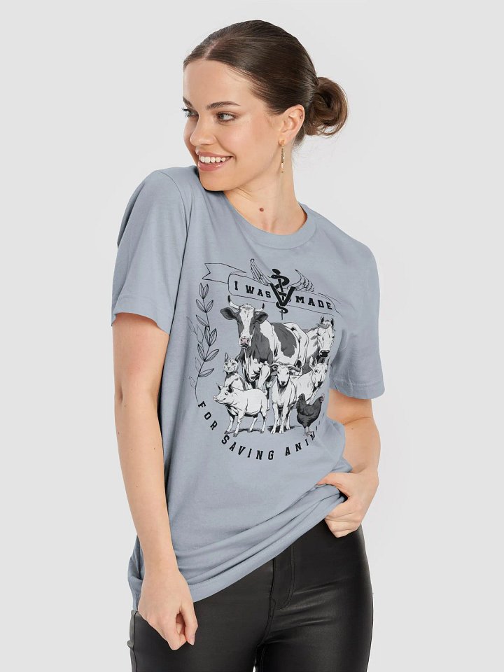 "I was made for saving animals" t-shirt product image (2)