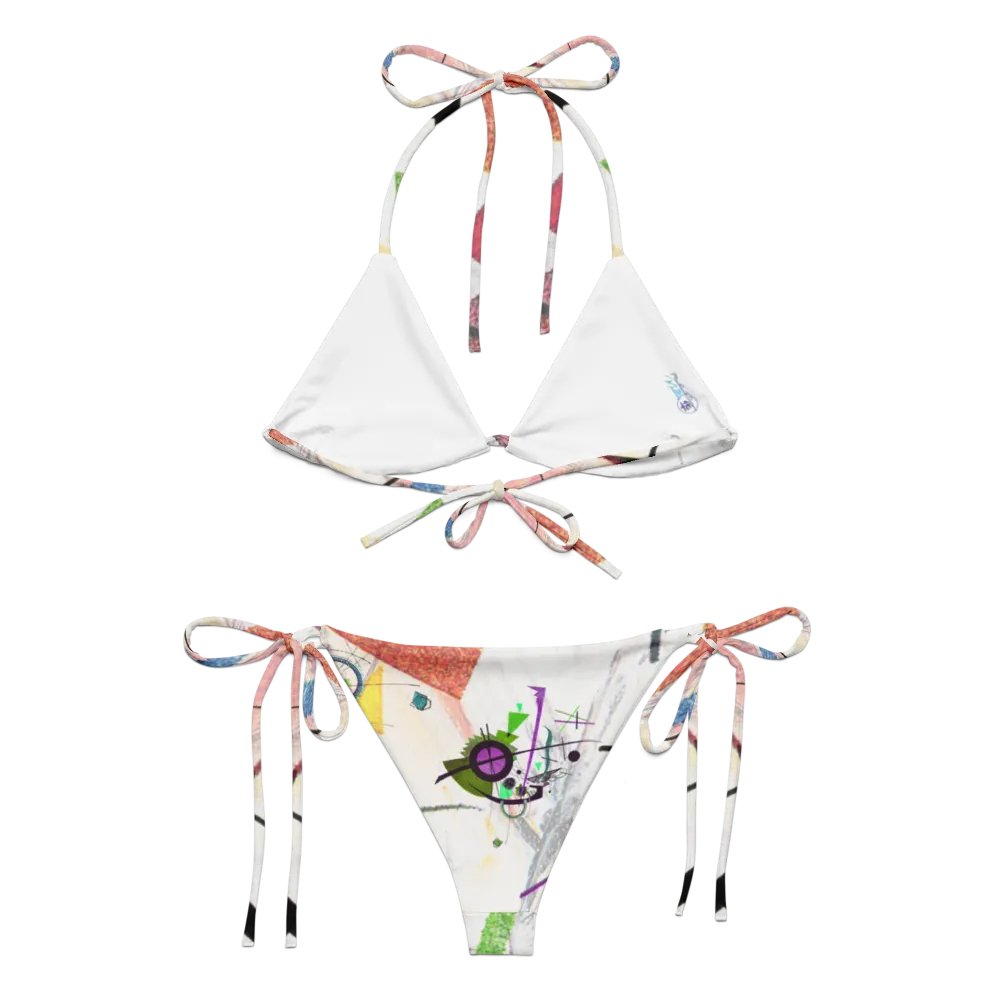 Abstract Lithographic Pattern Design String Bikini - V1 product image (5)
