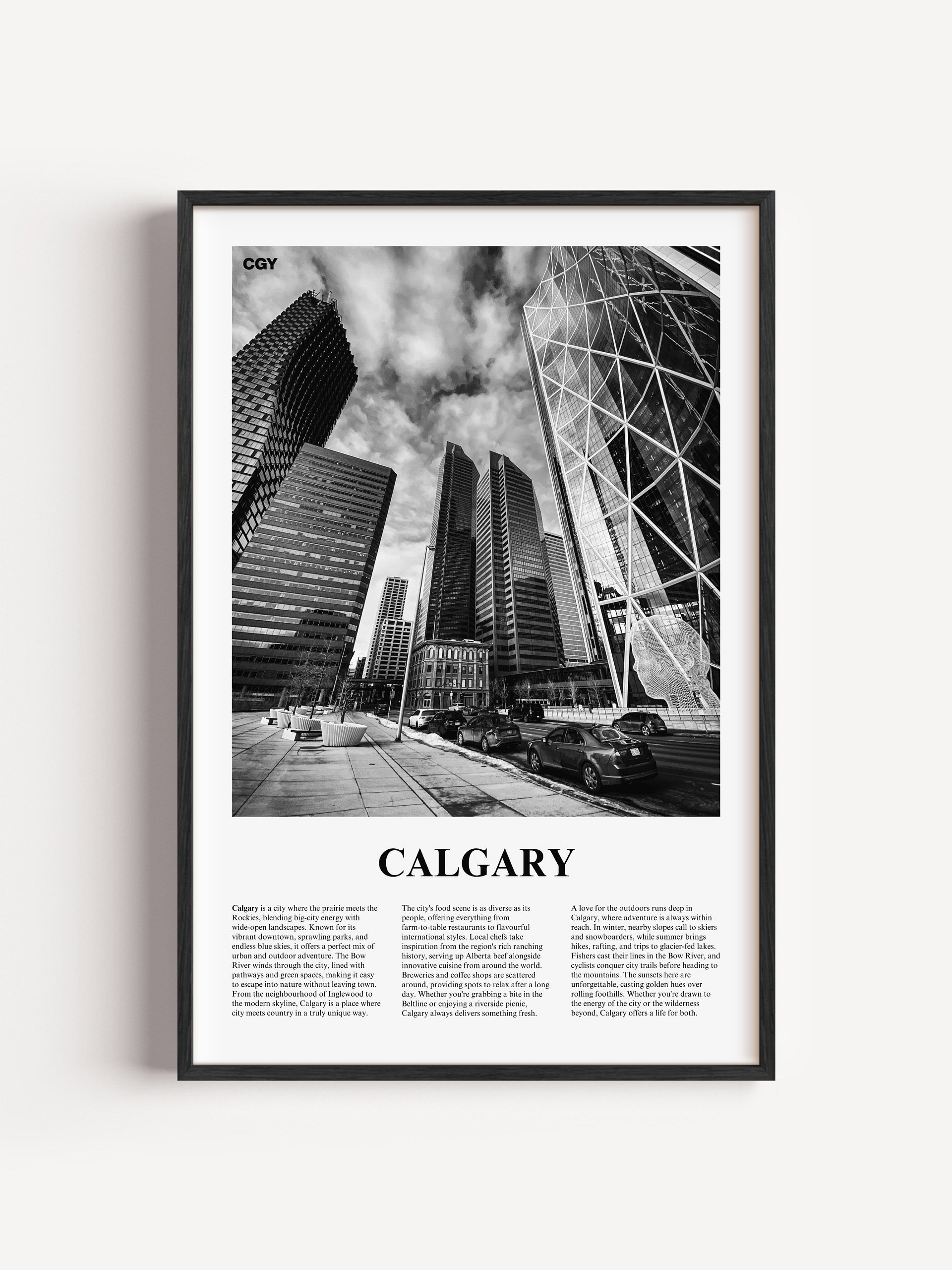 Calgary 02 Newspaper Poster | Framed product image (1)