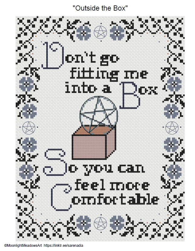 Outside the Box Cross Stitch (Digital Pattern) product image (2)