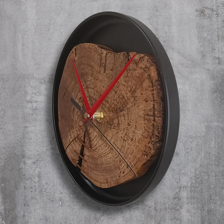Metal & Oak Wall Clock product image (2)