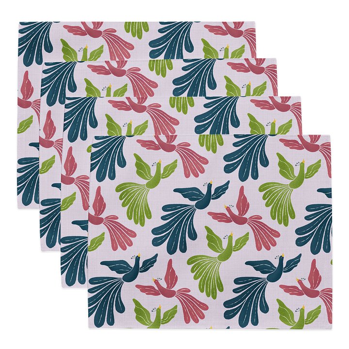 Mid-Century Modern Firebirds Placemat Set (4) product image (1)