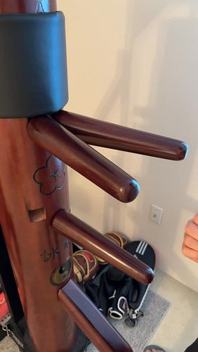 Basic Wing Chun 4 Corners Drill on the wooden dummy. 🔥

Using Tan Da to cover the upper two gates and Gong Da to cover the lo...