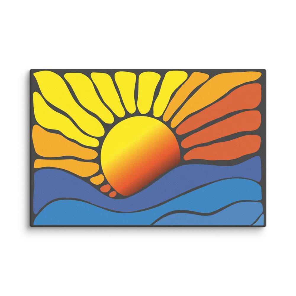 Abstract Sunrise Canvas 2:3 product image (2)