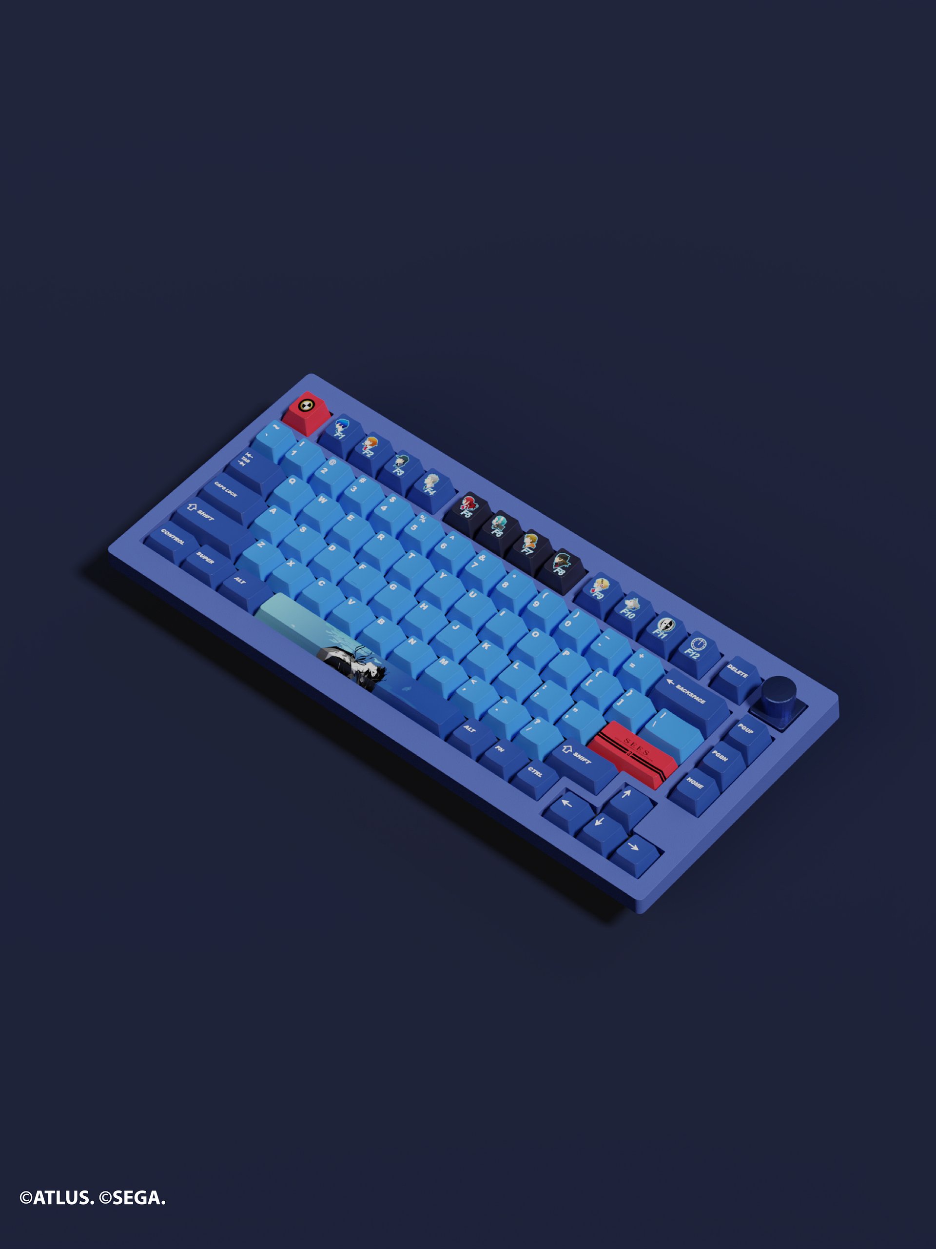 P3R Custom Blue Keyboard | IFK x Persona