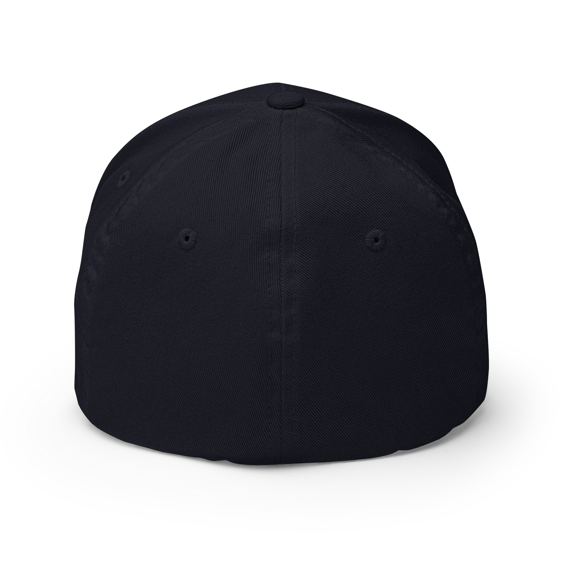 AZHÉNOIR Embroidered Flexfit Structured Cap — Black product image (2)