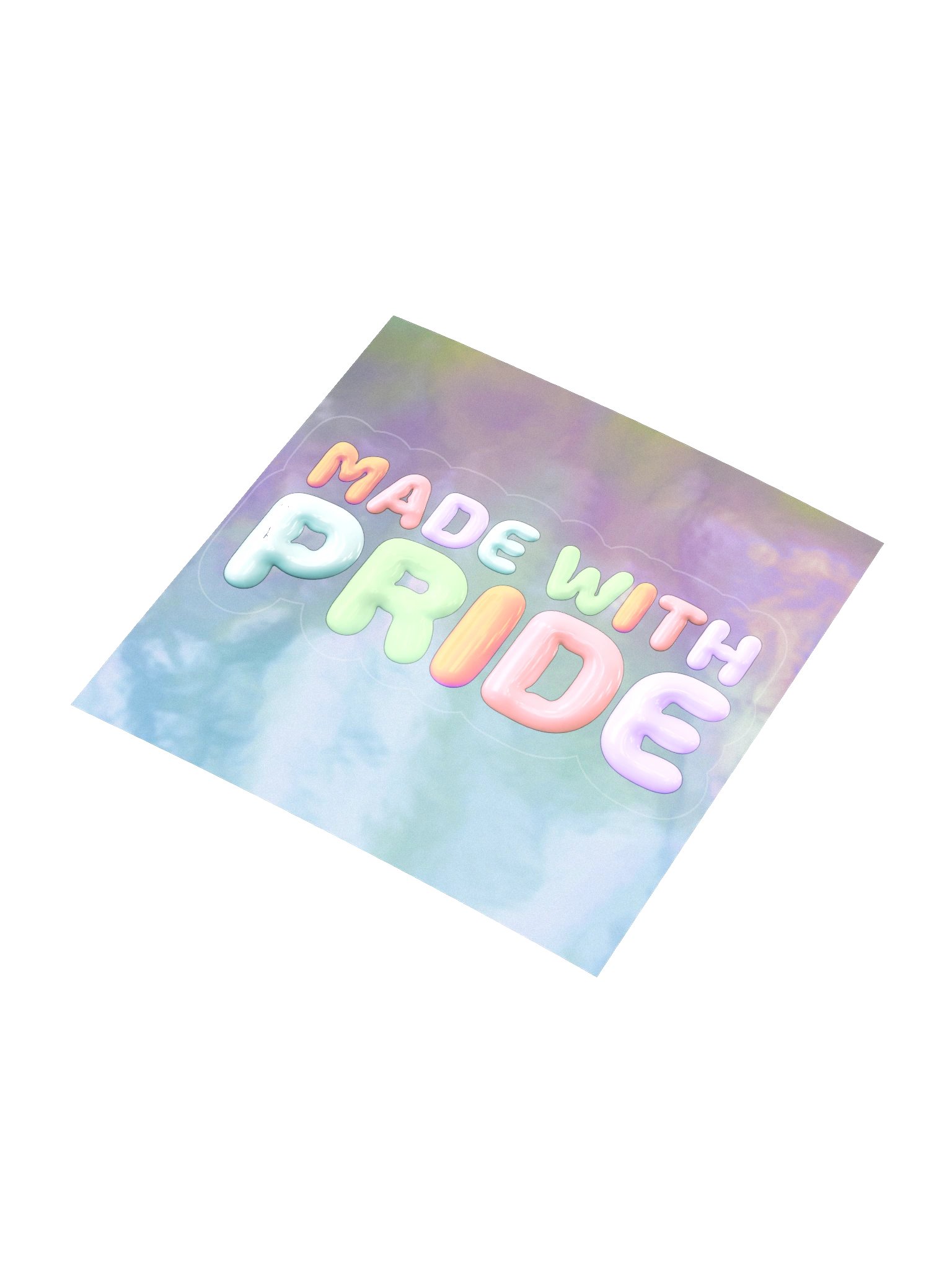 Made with Pride — Holographic Sticker product image (3)