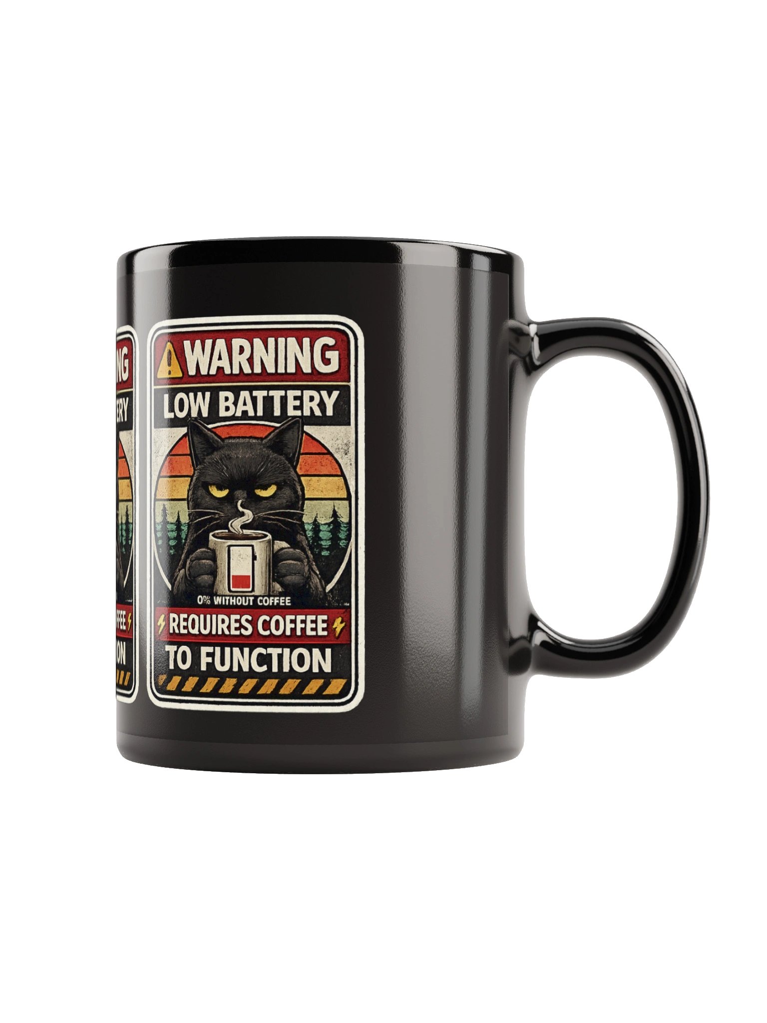 Warning: Low Battery – Requires Coffee Mug product image (3)