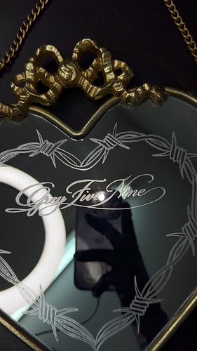 For all my g59 fans, as requested 🖤 

Live Mirror Engraving on twitch every Wednesday 
🔗link in bio

#mirroretching #customma...