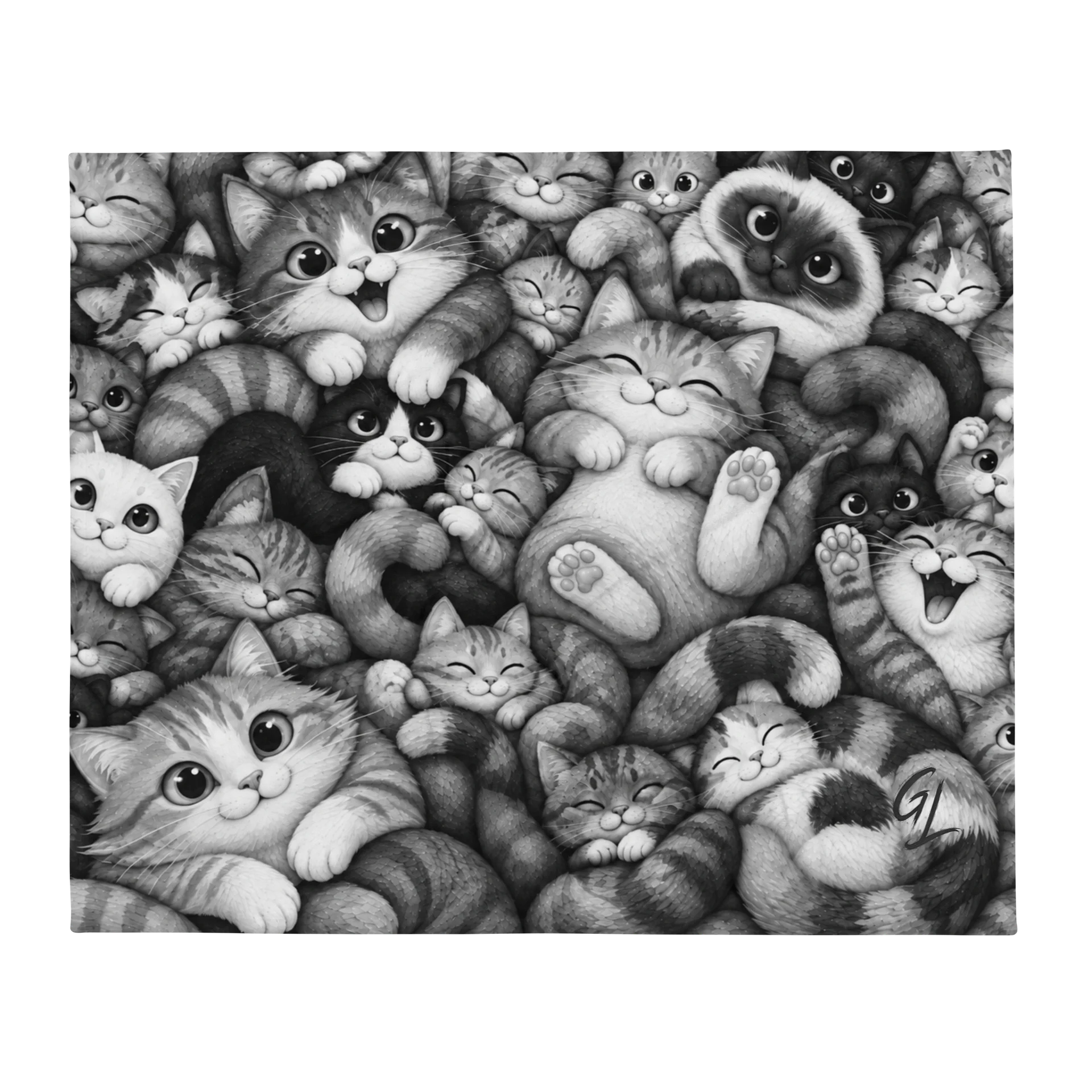 Plaid Faune - Chats en Clair-Obscur product image (2)