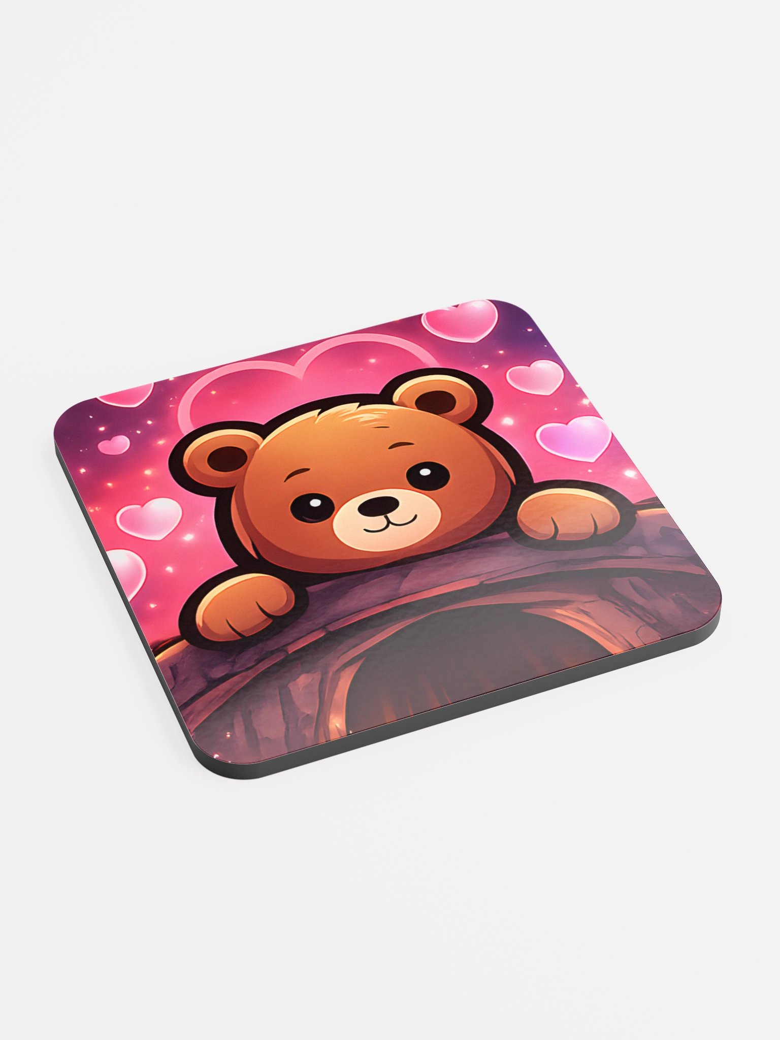 Jubear Hearts Glossed Coaster product image (2)