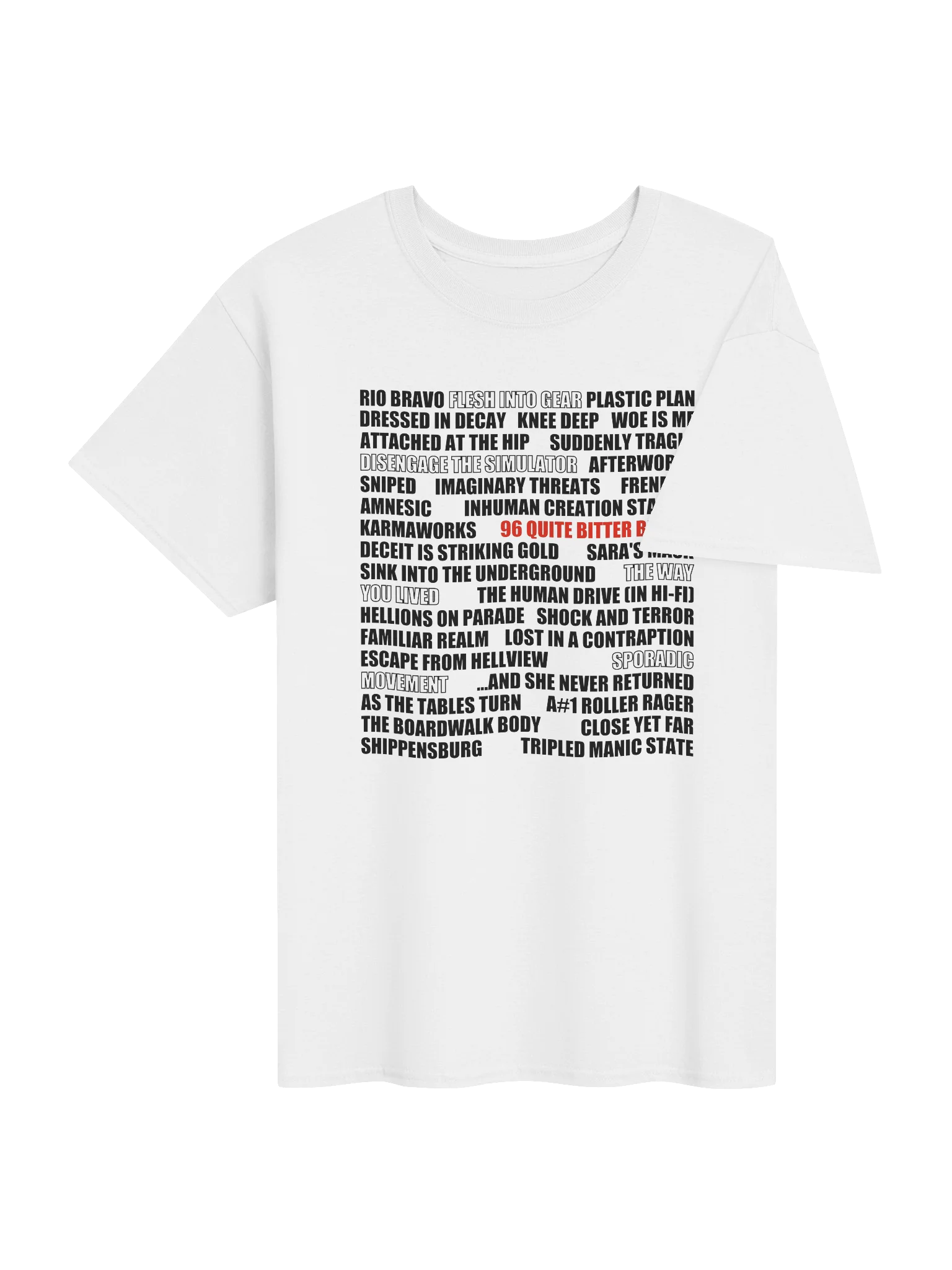 Song Titles - T-shirt product image (4)