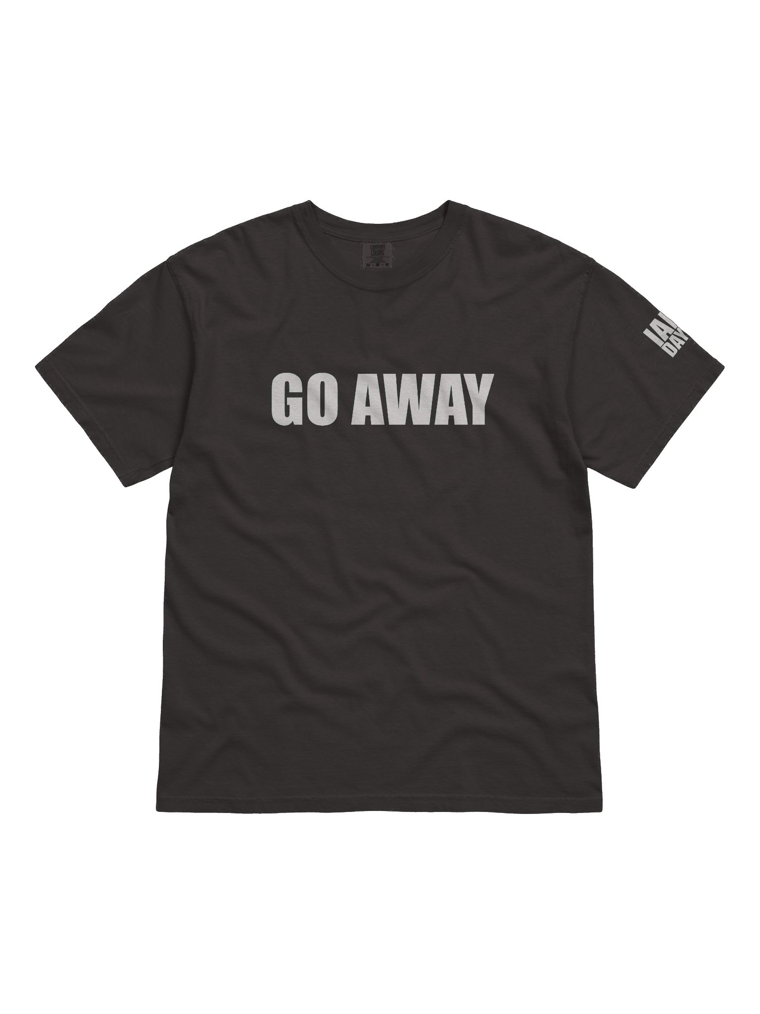 Go Away Simple T-Shirt - Gray product image (1)