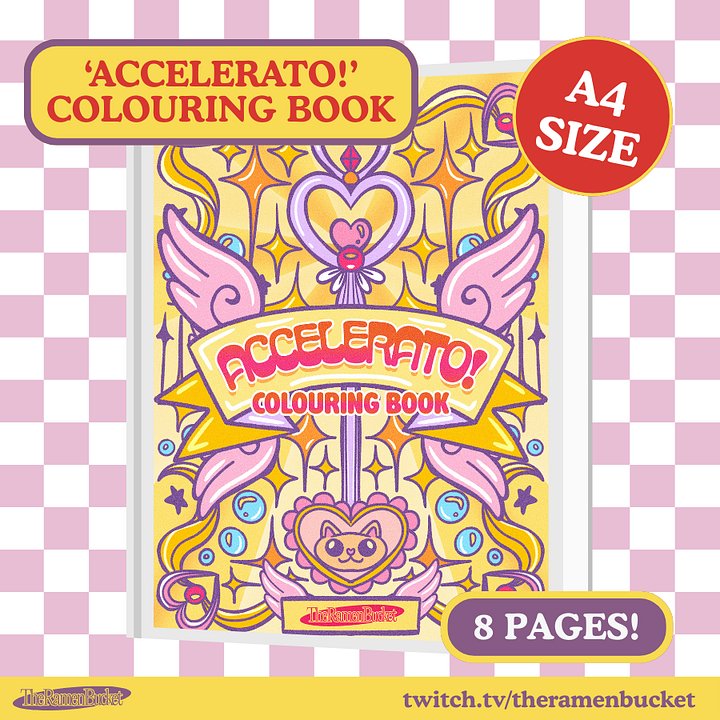 'ACCELERATO!' Colouring Book - A4 product image (1)