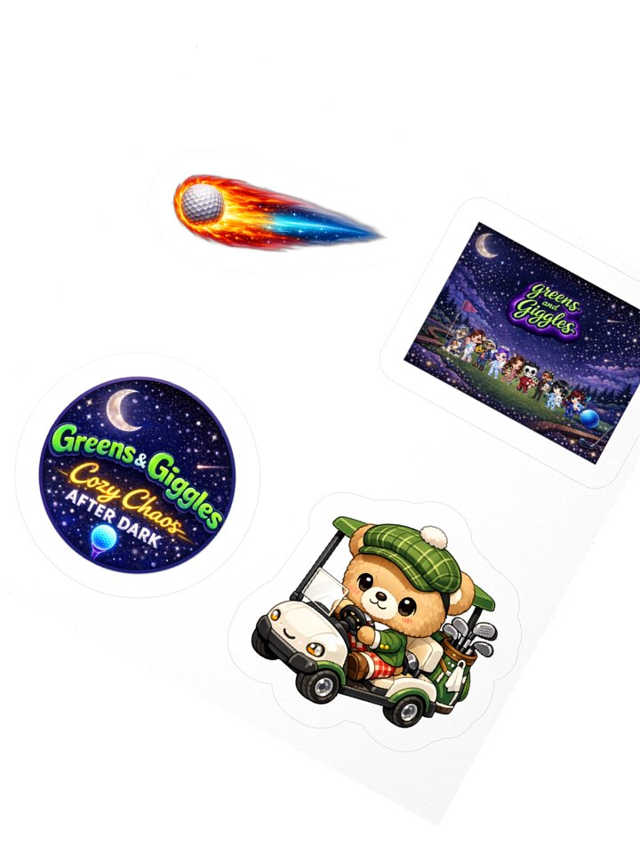 Greens & Giggles Kiss Cut Sticker set product image (5)