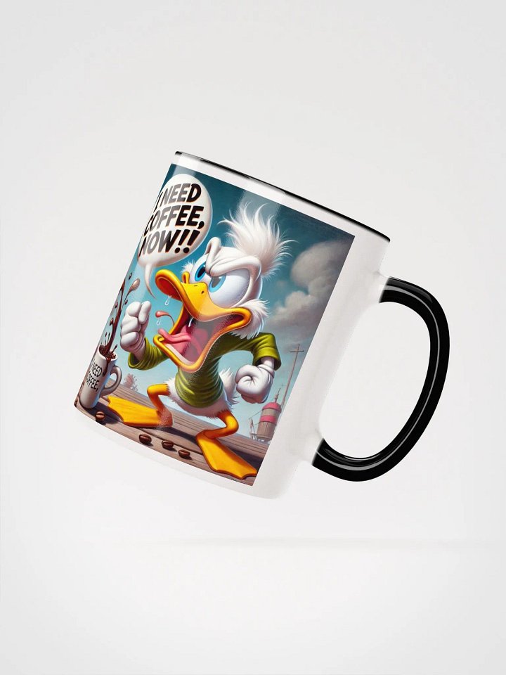 Angry Duck 'I NEED COFFEE' Ceramic Mug product image (3)