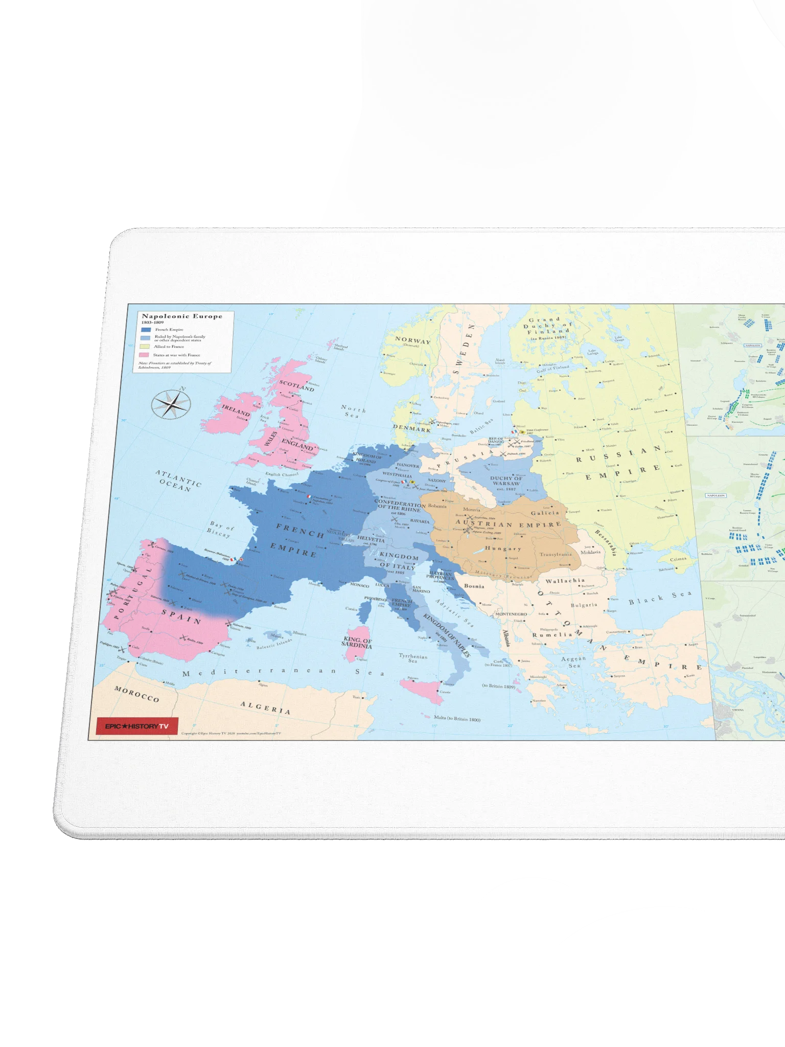 Napoleonic Europe 1809 - Gaming Mouse Pad product image (6)