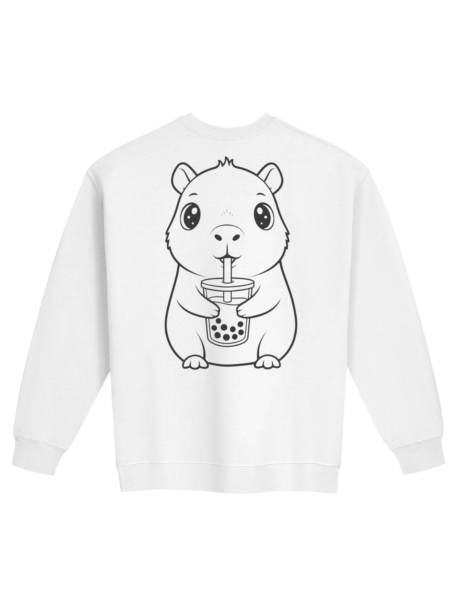 Capybara Sweatshirt Kawaii Bubble Tea Cozy Boba and Animal Lover Long Sleeve Pullover product image (18)