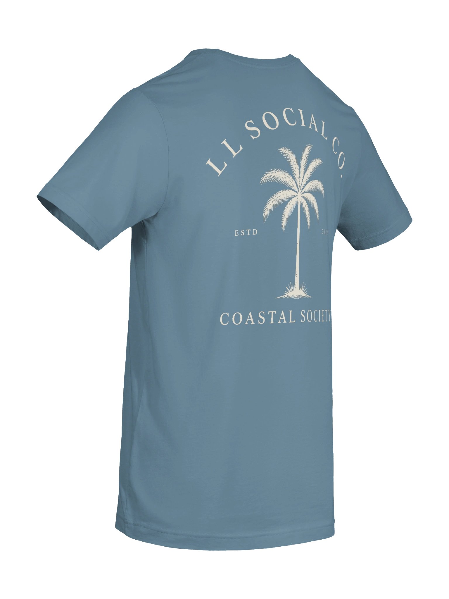 LL Social Co. Coastal Society Essential Tee — Palm | Ivory product image (8)