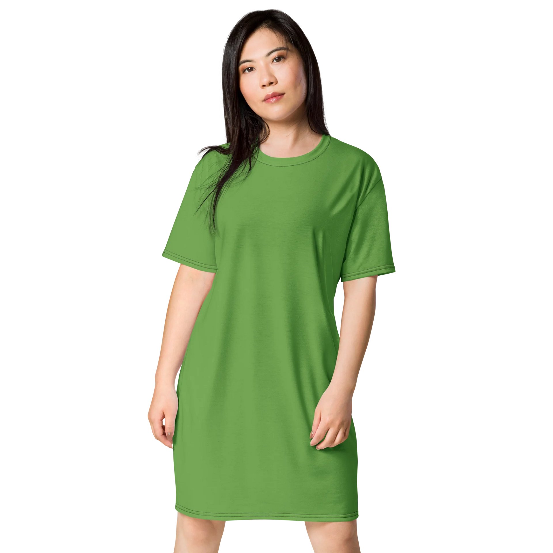 Oversized T-Shirt Dress - Vibrant Green, Sizes 2XS-6XL product image (1)