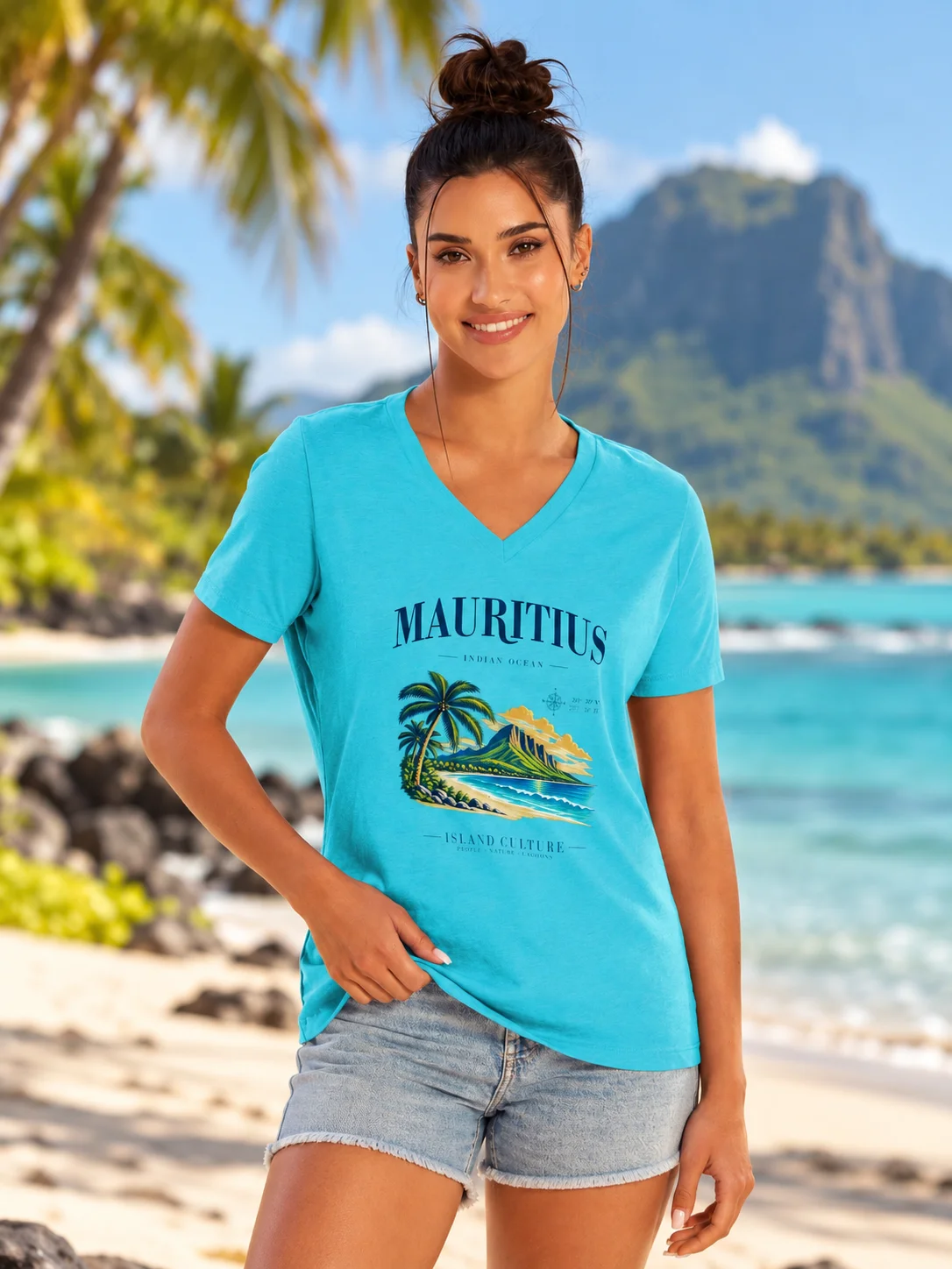 Mauritius Island Culture – Premium T-Shirt product image (1)