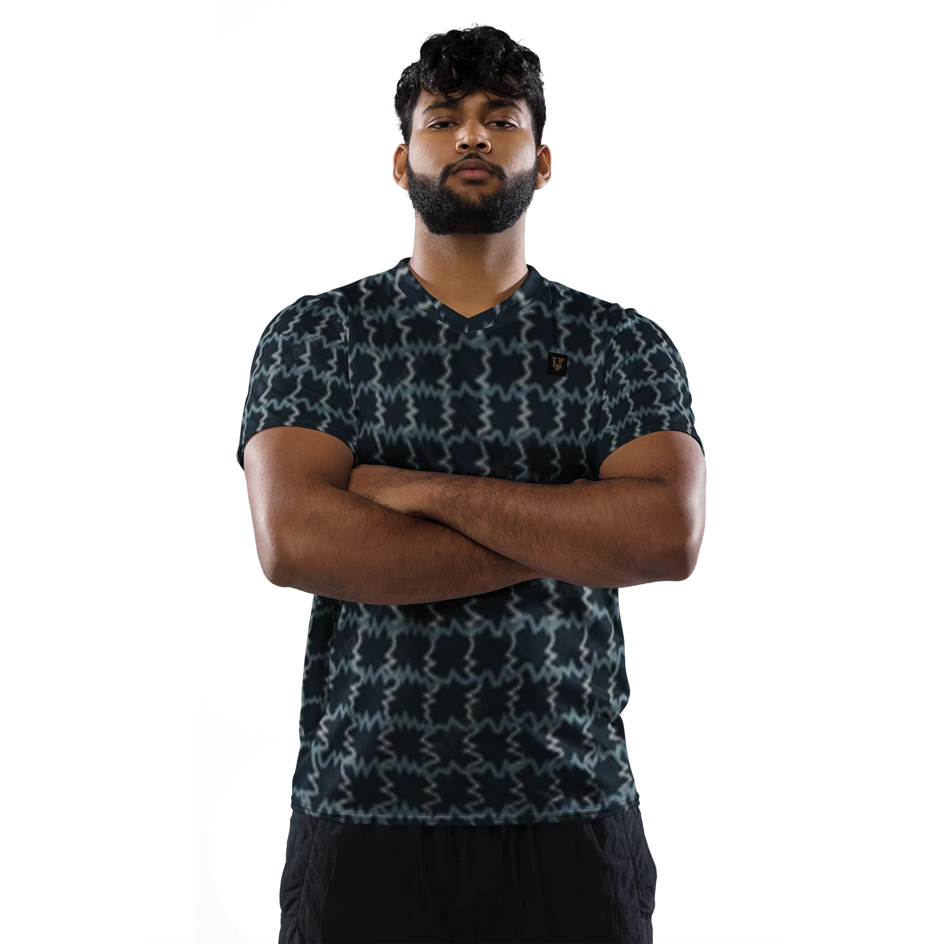 Lafate Store Designer Full Print Shirt Blue Multicolor product image (3)