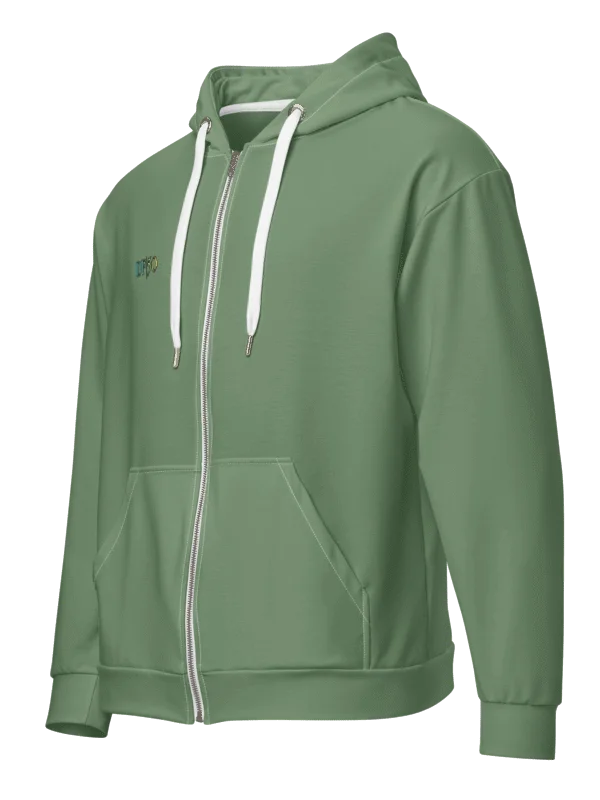 DONT FEEL 50 ODG FATIGUE ZIP HOODIE MADE WITH RECYCLED POLYESTER UNISEX product image (4)