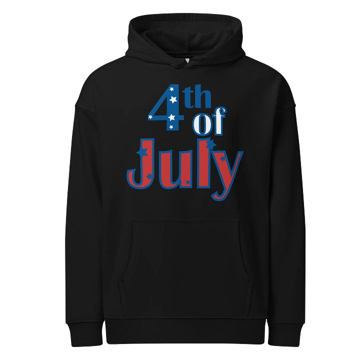 Star-Spangled 4th of July Organic Hoodie product image (1)