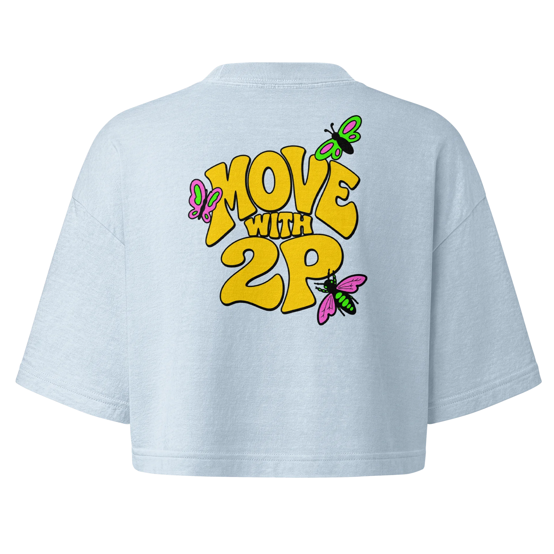 2P Butterly Crop Womens Tee product image (5)