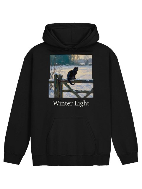 Winter Fence Cat Hoodie