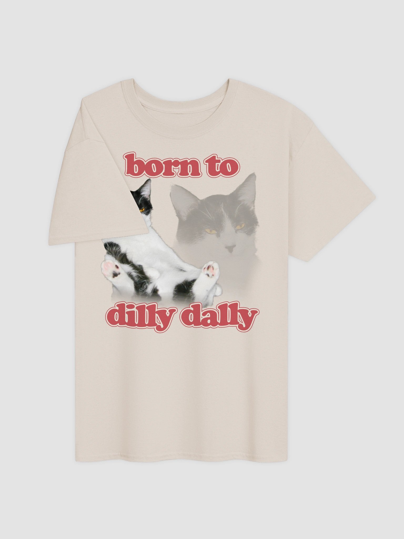 Born to Dilly Dally Cat T-shirt product image (15)