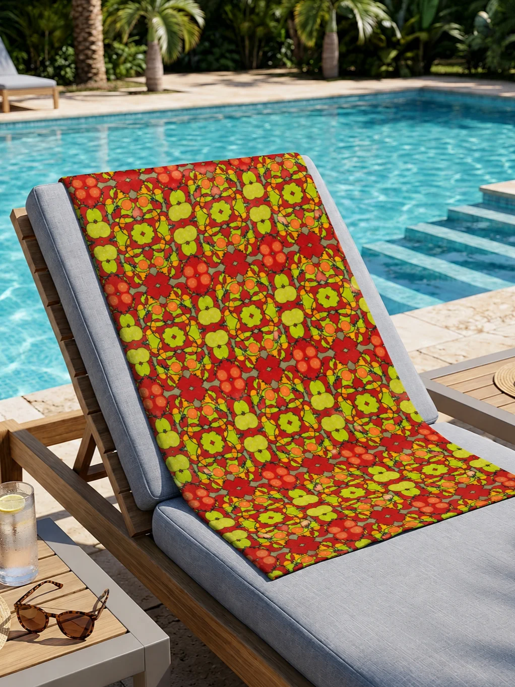 Tomato Glow Beach Towel product image (1)