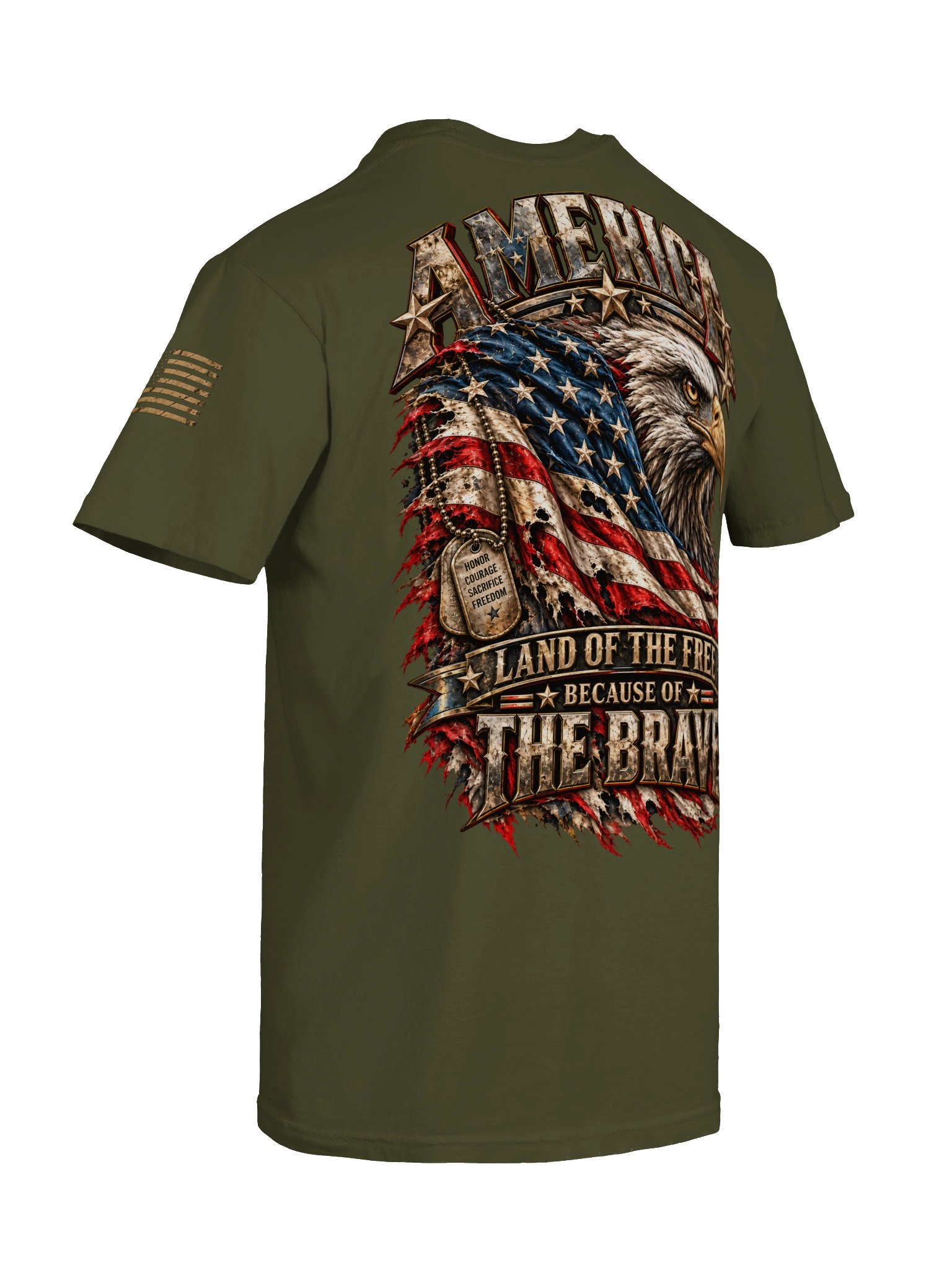 Men’s Land of the Free Eagle T-Shirt product image (46)