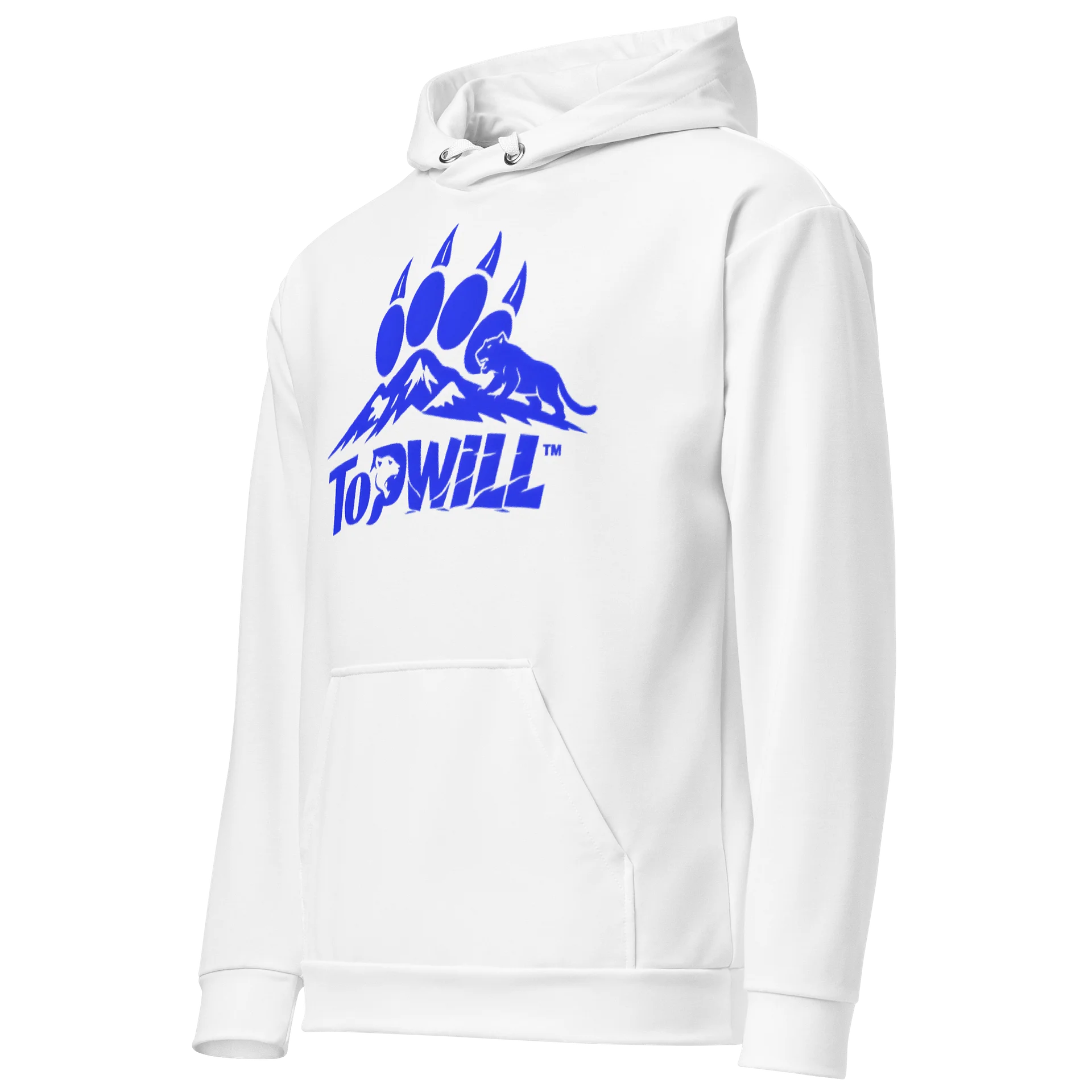 Topwill™ White & Blue Cotton Hoodie product image (3)
