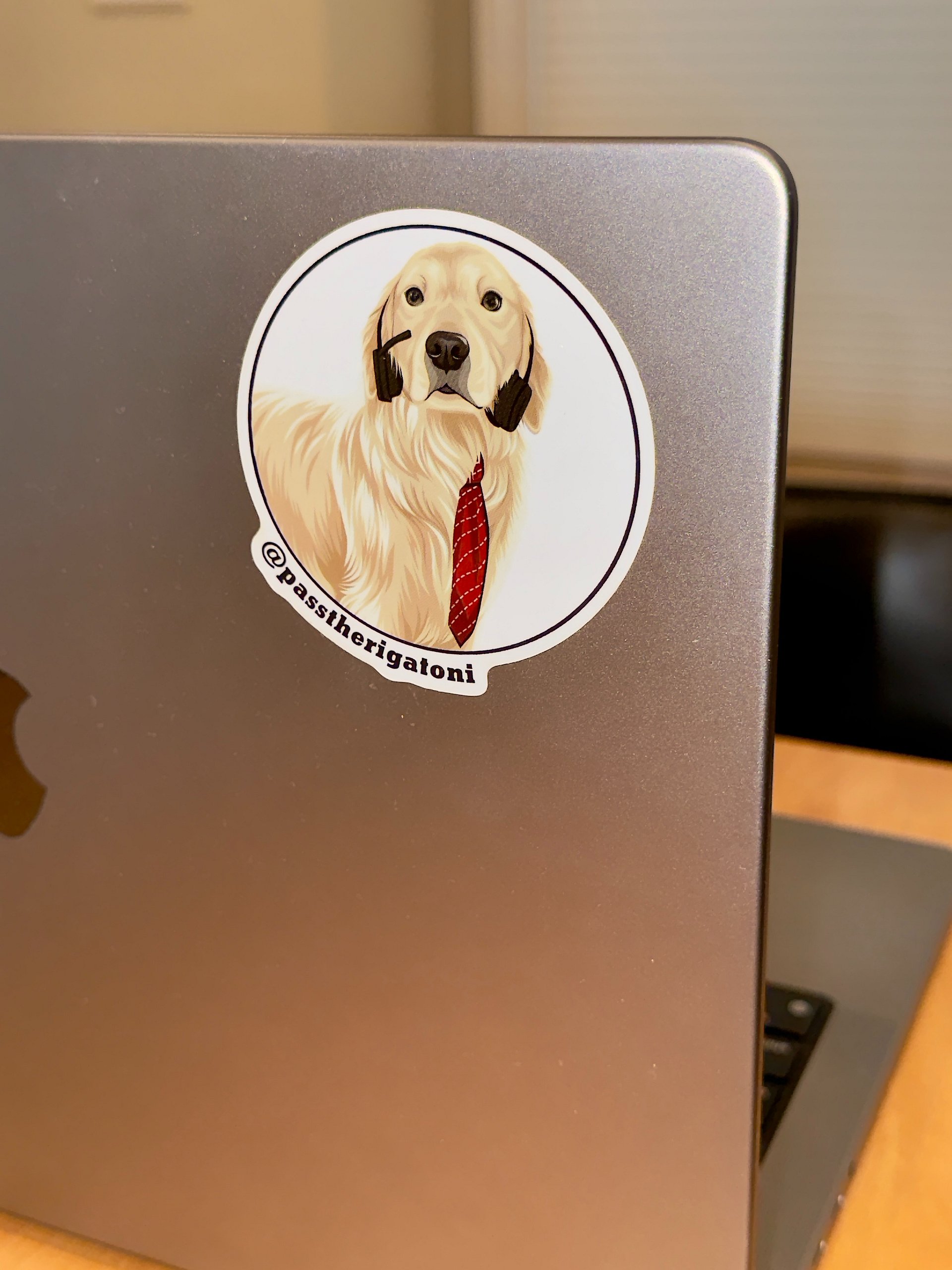 Rigatoni Circle Badge Sticker product image (4)