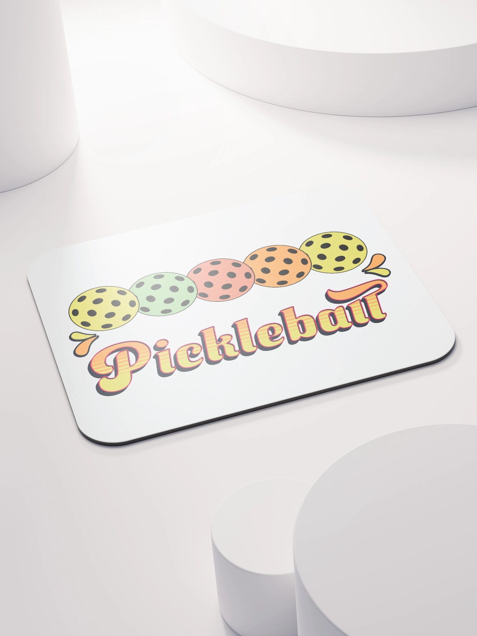 Pickleball Five Ball Row Fun Mouse Pad product image (4)